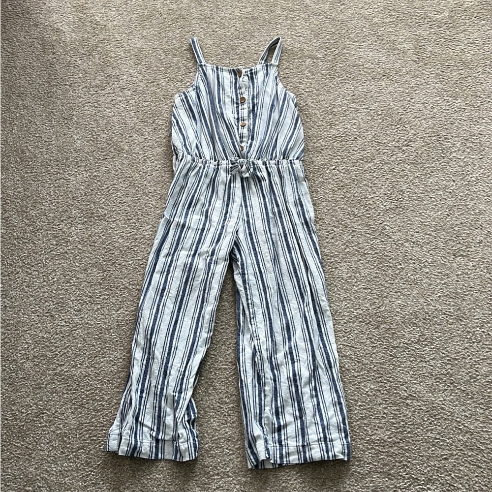 OshKosh B'gosh Blue and White Striped One Piece